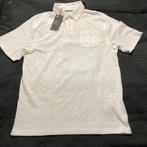 Under armour men’s medium Heat gear white polo